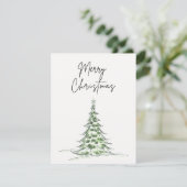 Kerstboom "Vrolijk Kerstfeest" - Kaart (Staand voorkant)