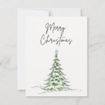 Kerstboom "Vrolijk Kerstfeest" - Kaart