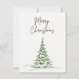 Kerstboom "Vrolijk Kerstfeest" - Kaart