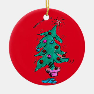 Kerstboom - Vrolijk kerstfeest Keramisch Ornament