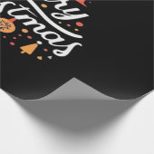 Kerstboom Vrolijk Kerstfeest Klassieker Cadeaupapier (Hoek)
