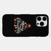 Kerstboom Vrolijk Kerstfeest Klassieker iPhone Hoesje (Achterkant horizontaal)