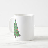 Kerstboom, vrolijk kerstfeest. koffiemok (Voorkant links)