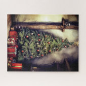 Kerstboom Vrolijk Kerstfeest | Legpuzzel (Horizontaal)