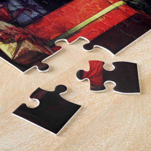 Kerstboom Vrolijk Kerstfeest | Legpuzzel (Zijkant)