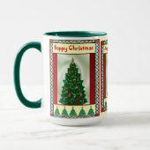 Kerstboom, vrolijk kerstfeest mok (Links)