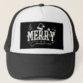 Kerstboom-vrolijk kerstontwerp trucker pet (Voorkant)