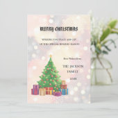 Kerstboom Vrolijke kerst Kaart (Staand voorkant)