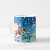 Kerstboom vrolijke kerststemming koffiemok (Voorkant links)