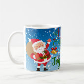 Kerstboom vrolijke kerststemming koffiemok (Links)