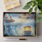 Kerstboom Vuurtoren Nautische Decoupage Tissuepapier (Geschenk)