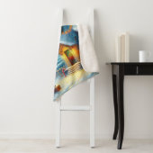 Kerstboom Vuurtoren Nautische Kust Blauw Sherpa Deken (In situ)