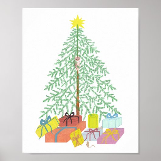 Kerstboom Waarde Poster (Voorkant)
