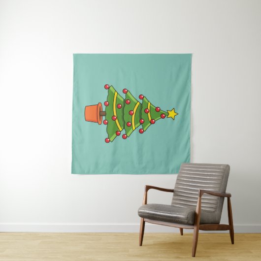 kerstboom wandkleed (In Situ (horizontaal))
