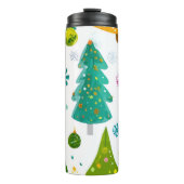 Kerstboom Waterfles – Blijf Gehydrateerd Thermosbeker (Voorkant)