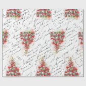  kerstboom (Waterverf)  Cadeaupapier (Vlak)