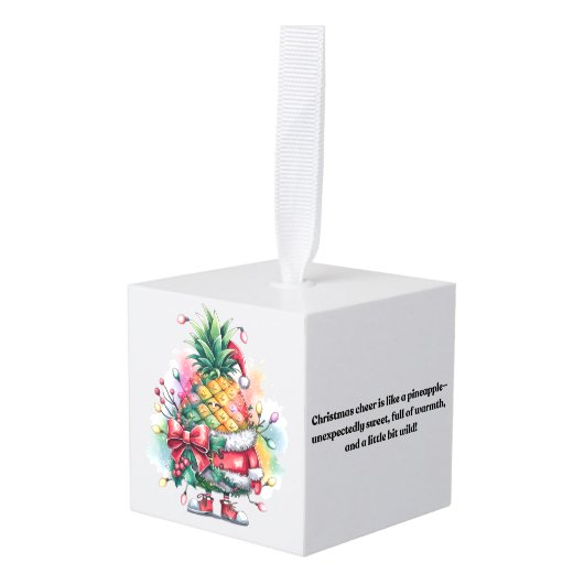 Kerstboom waterverf decoratie (Voorkant hoekig)