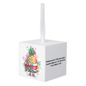 Kerstboom waterverf decoratie (Achter hoekig)