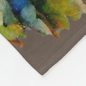 Kerstboom Waterverf Familie 6 Foto Collage Fleece Deken (Hoek)