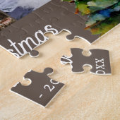 Kerstboom Waterverf Familie 6 Foto Collage Legpuzzel (Zijkant)