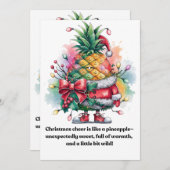 Kerstboom waterverf feestdagenkaart (Voorkant / Achterkant)