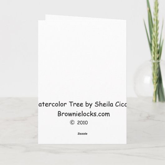 Kerstboom Waterverf kerstmis Kaart