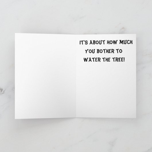 Kerstboom Waterverf kerstmis Kaart (Binnen)