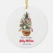 Kerstboom We Verwachten Ouders Ornament (Voorkant)