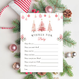 Kerstboom wensen voor Baby Baby shower Kaart