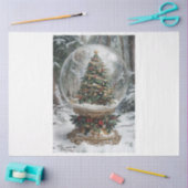 Kerstboom Wereldbol Tissuepapier (Craft)