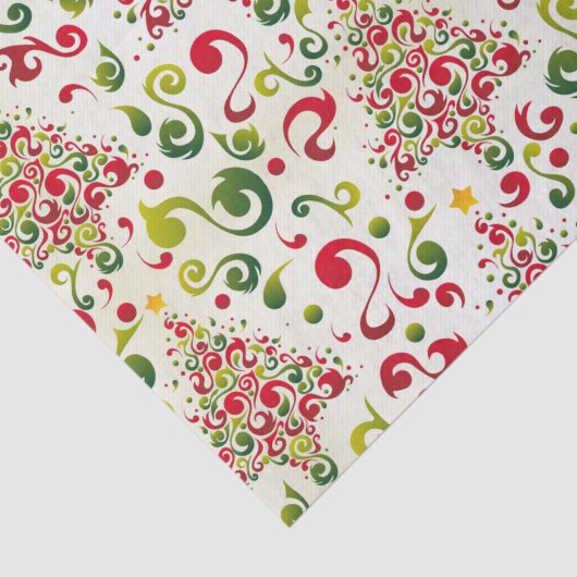 Kerstboom wervelingen tissuepapier (Detail)