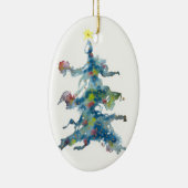 kerstboom, whisky, sierlijk keramisch ornament (Rechts)