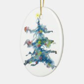 kerstboom, whisky, sierlijk keramisch ornament (Links)