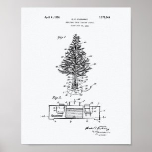 Kerstboom - Whitepaper over patenten uit 1925 Poster