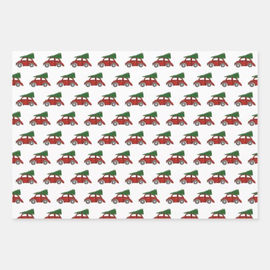 kerstboom, wift inpakpapier vel (Voorkant)