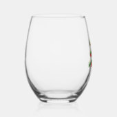 Kerstboom Wijnglas Zonder Voet (Rechts)