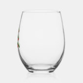 Kerstboom Wijnglas Zonder Voet (Links)