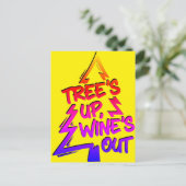 Kerstboom Wijnliefhebber Briefkaart (Staand voorkant)