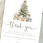 Kerstboom Wijze Script Dank u wel Kaart