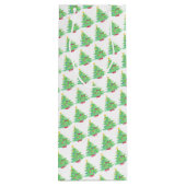 kerstboom Wine Gift Bag Wijn Cadeautas (Achterkant)