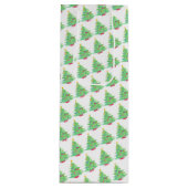 kerstboom Wine Gift Bag Wijn Cadeautas (Voorkant)