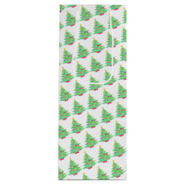 kerstboom Wine Gift Bag Wijn Cadeautas