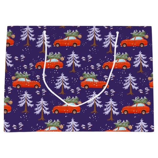 Kerstboom Winkel Tas Groot Cadeauzakje (Voorkant)