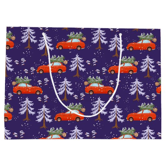 Kerstboom Winkel Tas Groot Cadeauzakje (Achterkant)