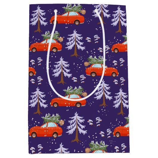 Kerstboom Winkelcadeautaszak Medium Cadeauzakje (Voorkant)