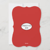 Kerstboom Winkelen Plat Kerstkaart Voor Dachshund (Achterkant)