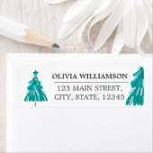 Kerstboom Winter Forest Adres Etiket (Insitu)