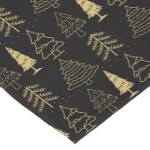 Kerstboom Winter Minimale Waterverf Elegant Korte Tafelloper (Hoek)