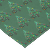 Kerstboom Winter Minimale Waterverf Elegant Tafelkleed (Gekanteld)