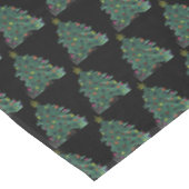 Kerstboom Winter Minimale Waterverf Elegant Tafelkleed (Gekanteld)